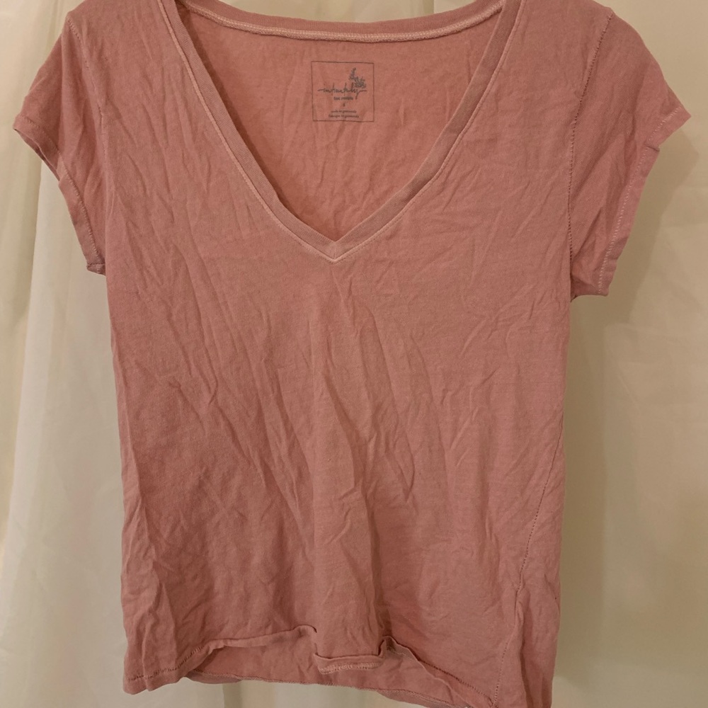 Free People Blush Cotton Tee